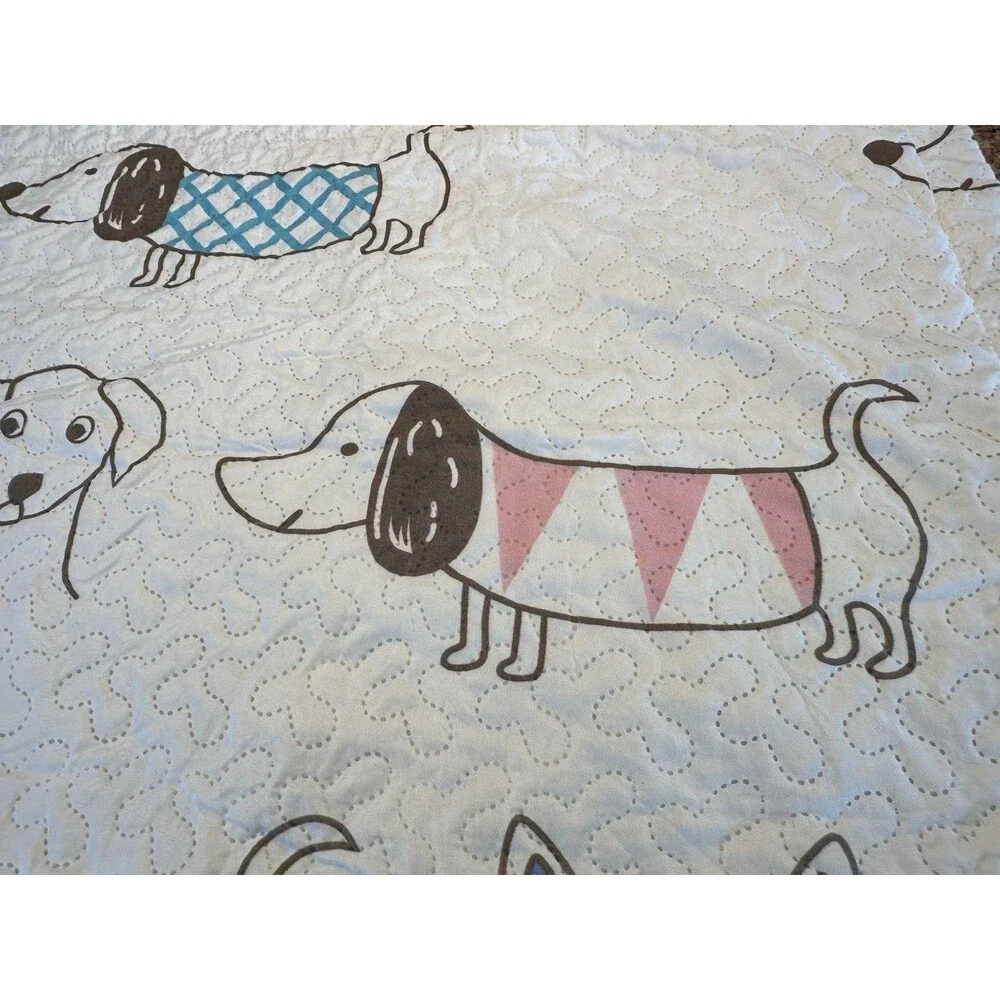 Dachshunds “ Dog Gone It” Collection Quilted Shams  Wiener Dogs